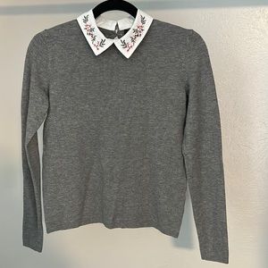 Collared Knit Sweater